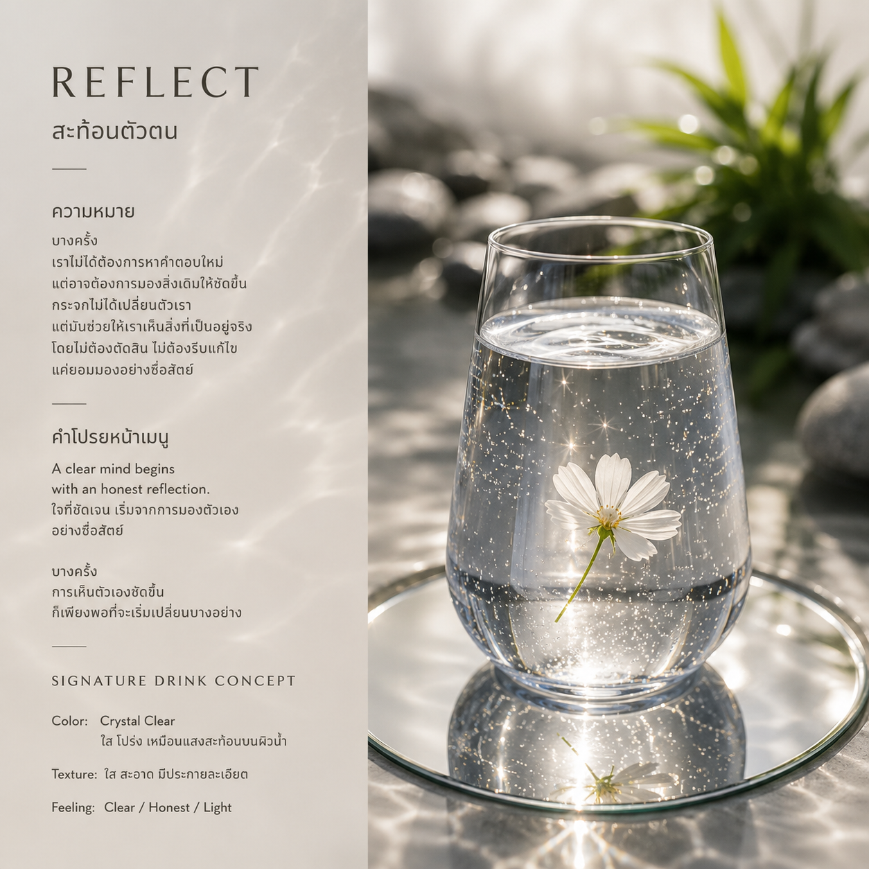 Reflect — Spiritual Bar drink concept